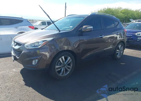 2014 Hyundai Tucson Limited z USA, uszkodzony, nr VIN KM8JU3AG8EU819968